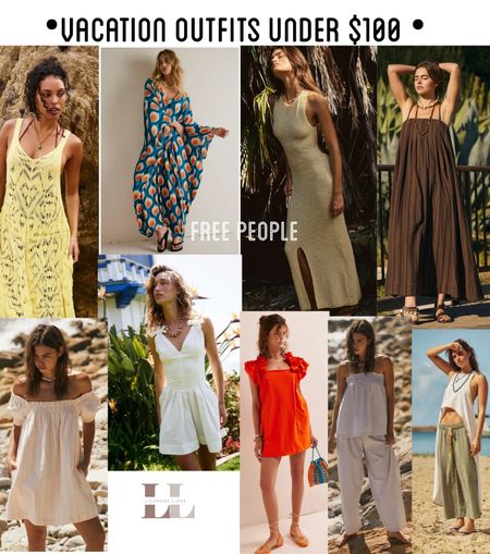 Free people finds under $100, vacation outfits, outfit inspo, what to wear, resort style, resort wear, beach trip, summer fashion, summer style, mini dress, maxi dress, matching sets, pants, linen,  white dress crochet, swim cover up. Travel, travel outfit.  Seasonal, summer outfit

#LTKTravel #LTKStyleTip #LTKFindsUnder100