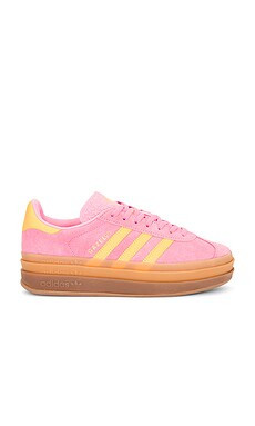 adidas Originals Gazelle Bold Sneaker in Bliss Pink & Spark from Revolve.com | Revolve Clothing (Global)