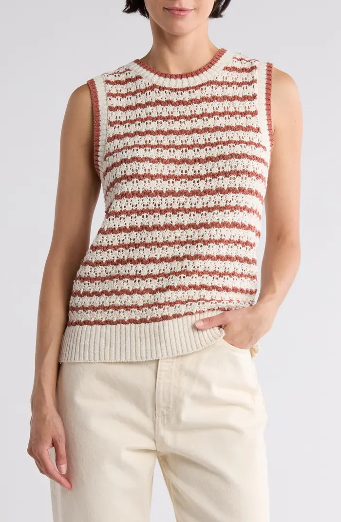 Sanctuary Stripe Cotton Sweater Tank | Nordstromrack | Nordstrom Rack