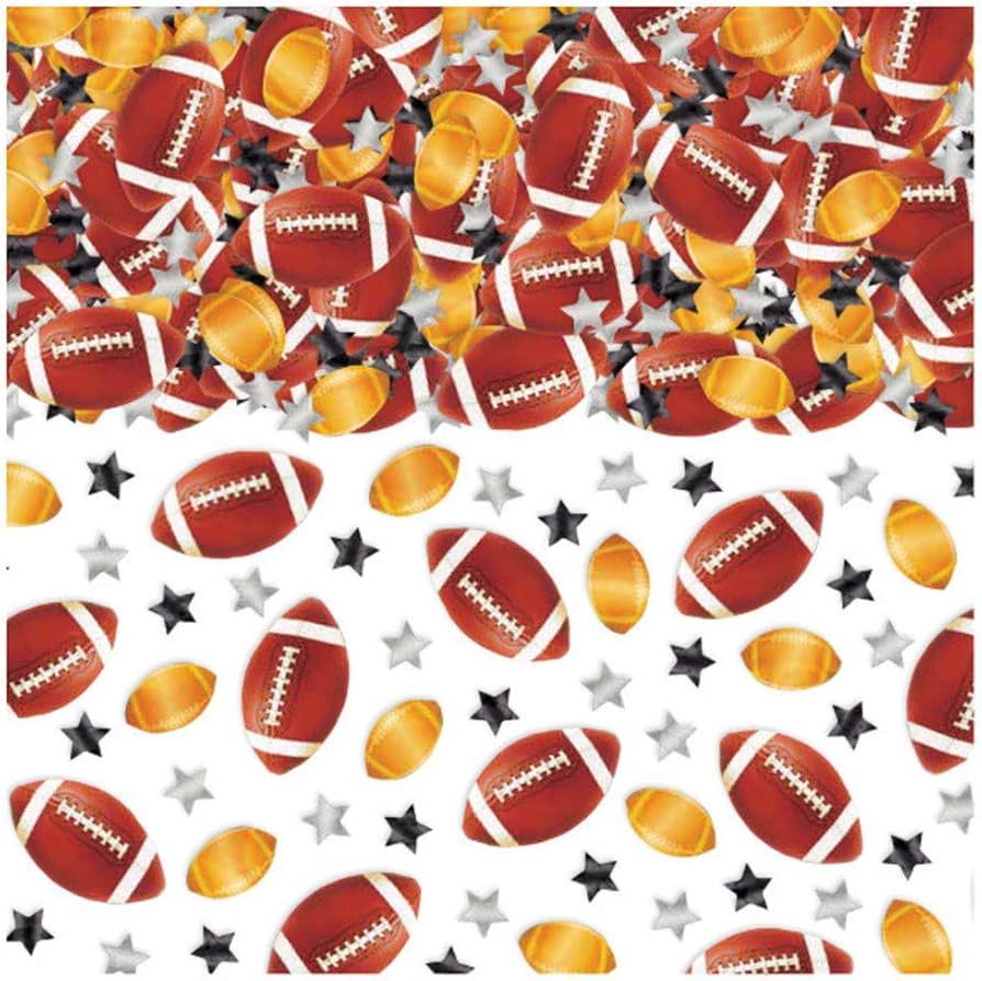Dazzling Football & Stars Foil Confetti - 2.5 oz. (1 Pack) - Perfect for Game Day Events & Birthd... | Amazon (US)