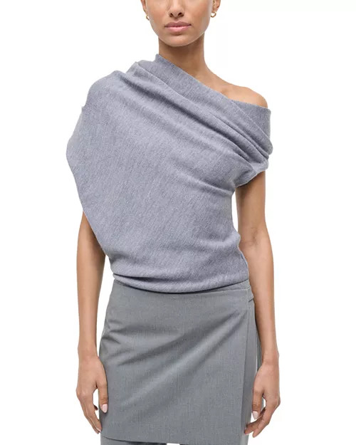 STAUD Mabel Asymmetric Sweater  | Bloomingdale's Women | Bloomingdale's (US)