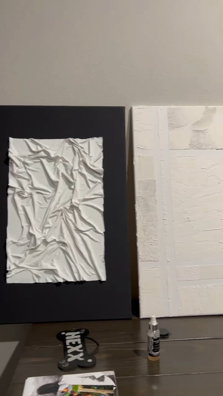 The canvas we actually got from @hobbylobby on their half price week so we didn’t pay full price for them but everything else was pretty reasonable. Overall I felt like we spent $100 if not less making 3 large canvases for an intimate date night. Typical wall art cost about $100 each piece for this size. Stay tuned for part 2 on how we added the boarder to our canvases. 

#LTKhome #LTKU #LTKVideo