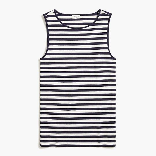 Factory: Striped Shell Tank Top For Women | J.Crew Factory