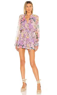 HEMANT AND NANDITA X REVOLVE Teien Romper in Purple Floral from Revolve.com | Revolve Clothing (Global)