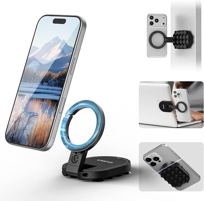 ULANZI MA39 3-in-1 Suction Magnetic Phone Holder for MagSafe, 360° Rotatable Phone Tripod Mount ... | Amazon (US)