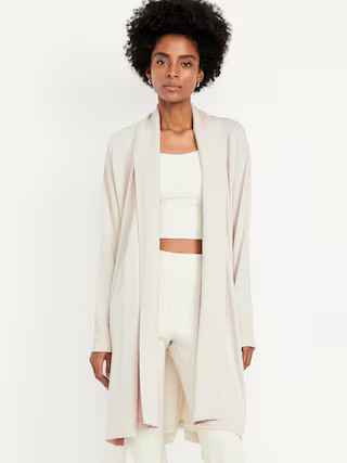 Live-In Open-Front Longline Wrap | Old Navy (US)