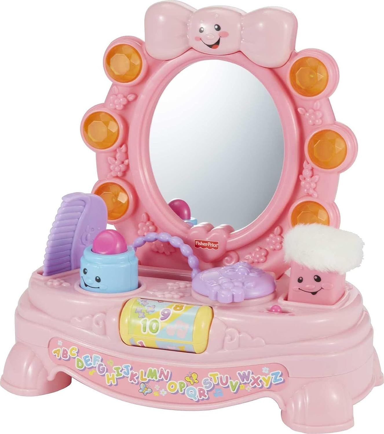 Fisher-Price Laugh & Learn Baby Toy, Magical Musical Mirror, Pretend Vanity Set with Light Sounds... | Amazon (US)