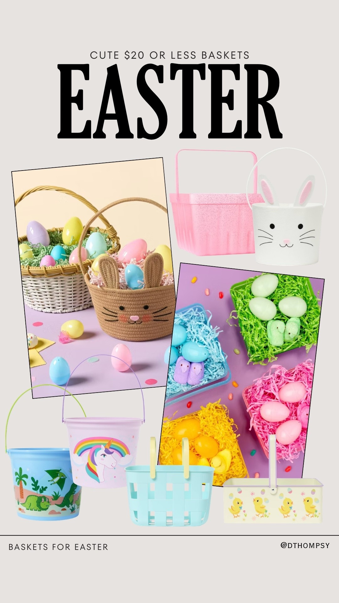the cutest easter baskets from target (all $20 or less but lots are under $10)

#LTKSeasonal #LTKKids