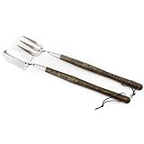 Burpee 20" Stainless Steel Handled Fork and Trowel Set | Durable Long Lasting Garden Tools | Leather | Amazon (US)