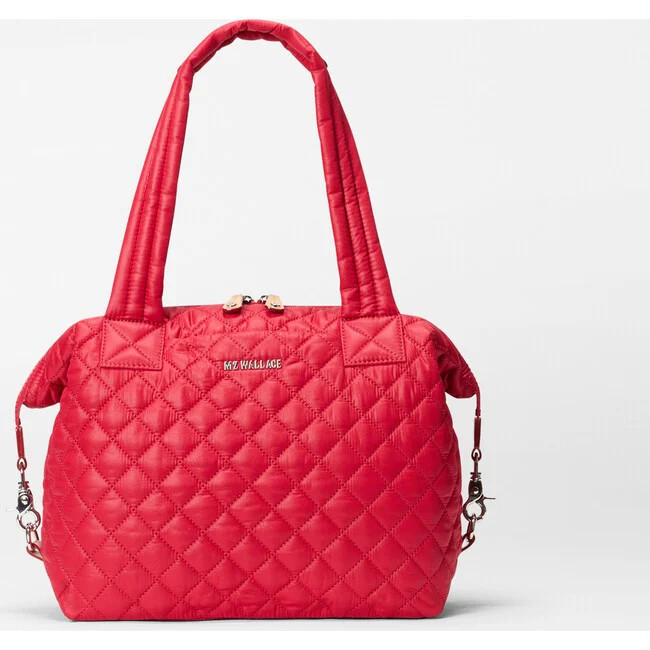 MZ Wallace | Medium Sutton Deluxe, Apple (Red, One Size) | Maisonette | Maisonette