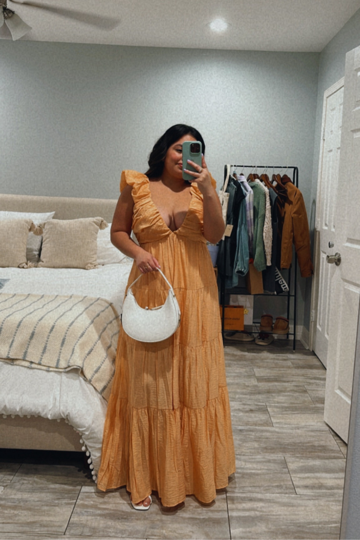 Spring dress, Easter outfit, white sandals, white purse, Easter look 

#LTKfindsunder50 #LTKshoecrush #LTKsalealert