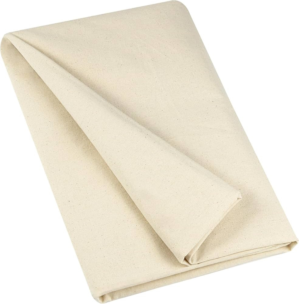 HOTGODEN Medium Weight 100% Cotton Muslin Fabric: 63 inch x 2,5,10 Yards Unbleached Muslin Linen ... | Amazon (US)