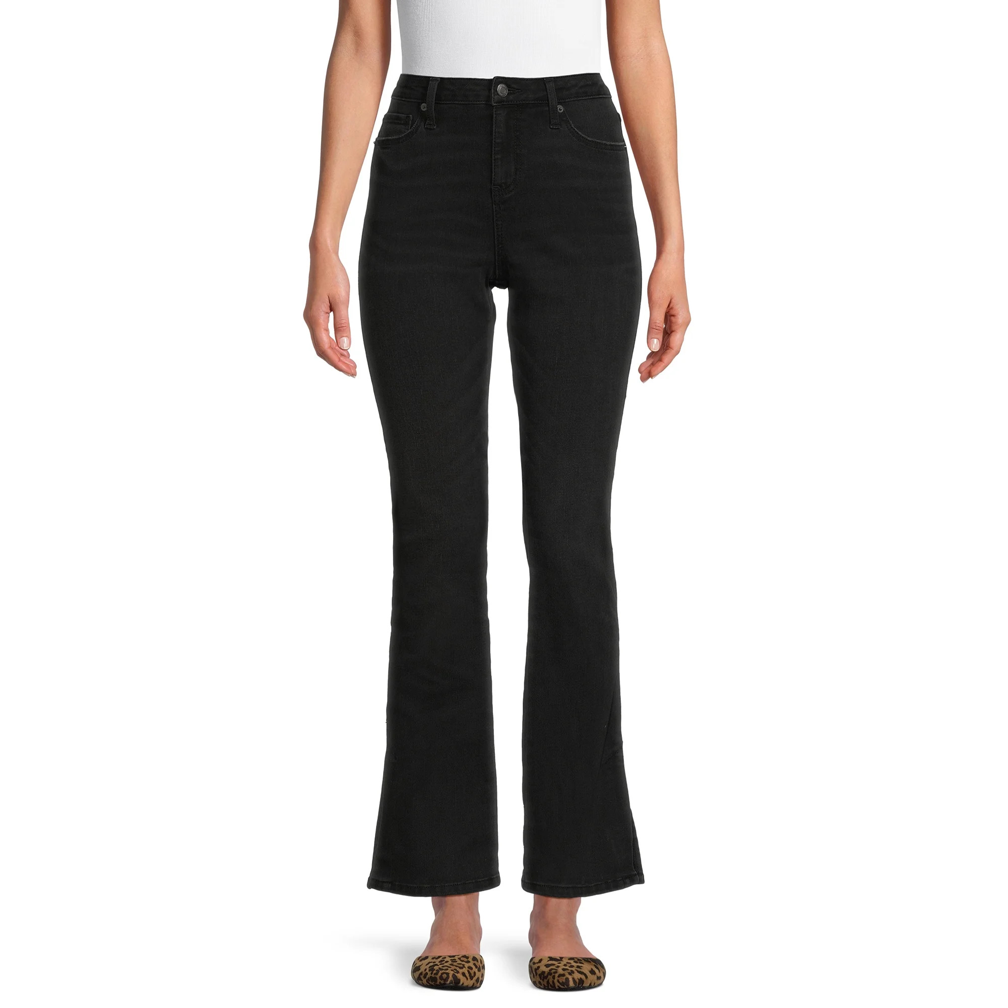 Time and Tru Women's Mid-Rise Bootcut Jeans, 31” Inseam-Short | Walmart (US)