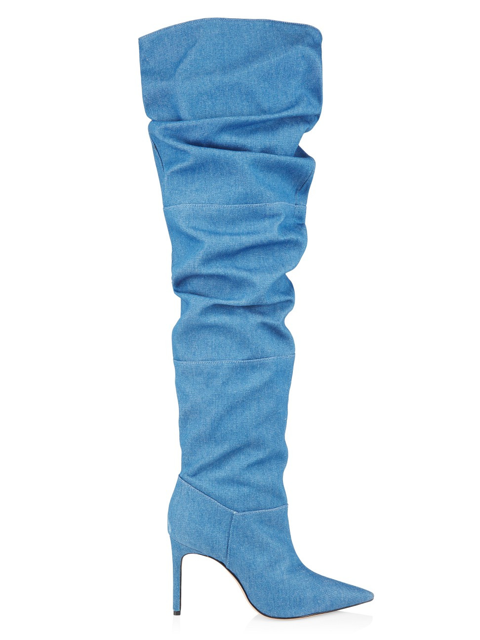 Women's Ashlee Slouchy Denim Boots - Blue - Size 6.5 | Saks Fifth Avenue