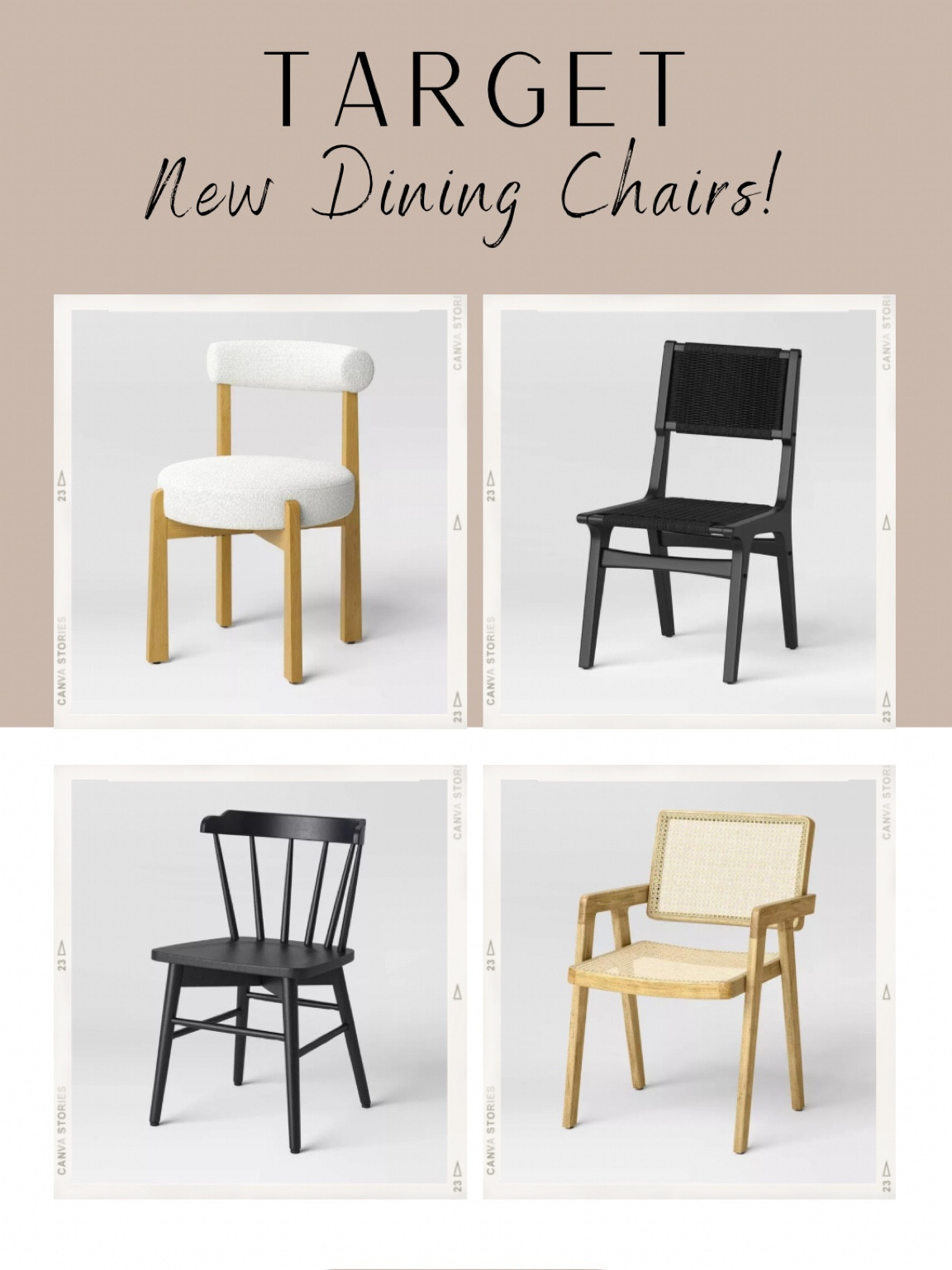 New dining chairs at Target 😍

Dining room 
Dining chairs

#LTKHome