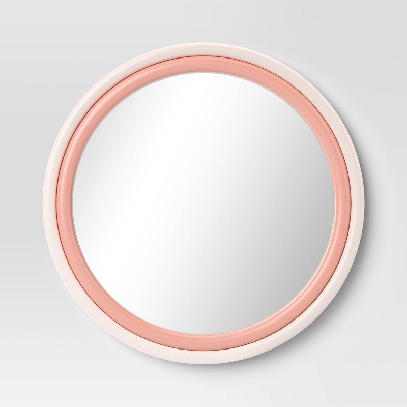 Two Tone Layered Circle Mirror Pink - Pillowfort™ | Target