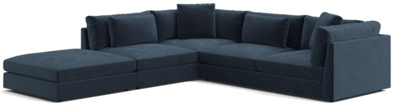 Monterey Modular 3-Piece L-Shaped Sectional Sofa | Crate & Barrel | Crate & Barrel