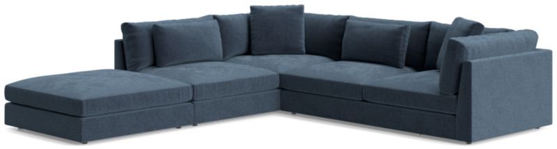 Monterey Modular 3-Piece L-Shaped Sectional Sofa | Crate & Barrel | Crate & Barrel