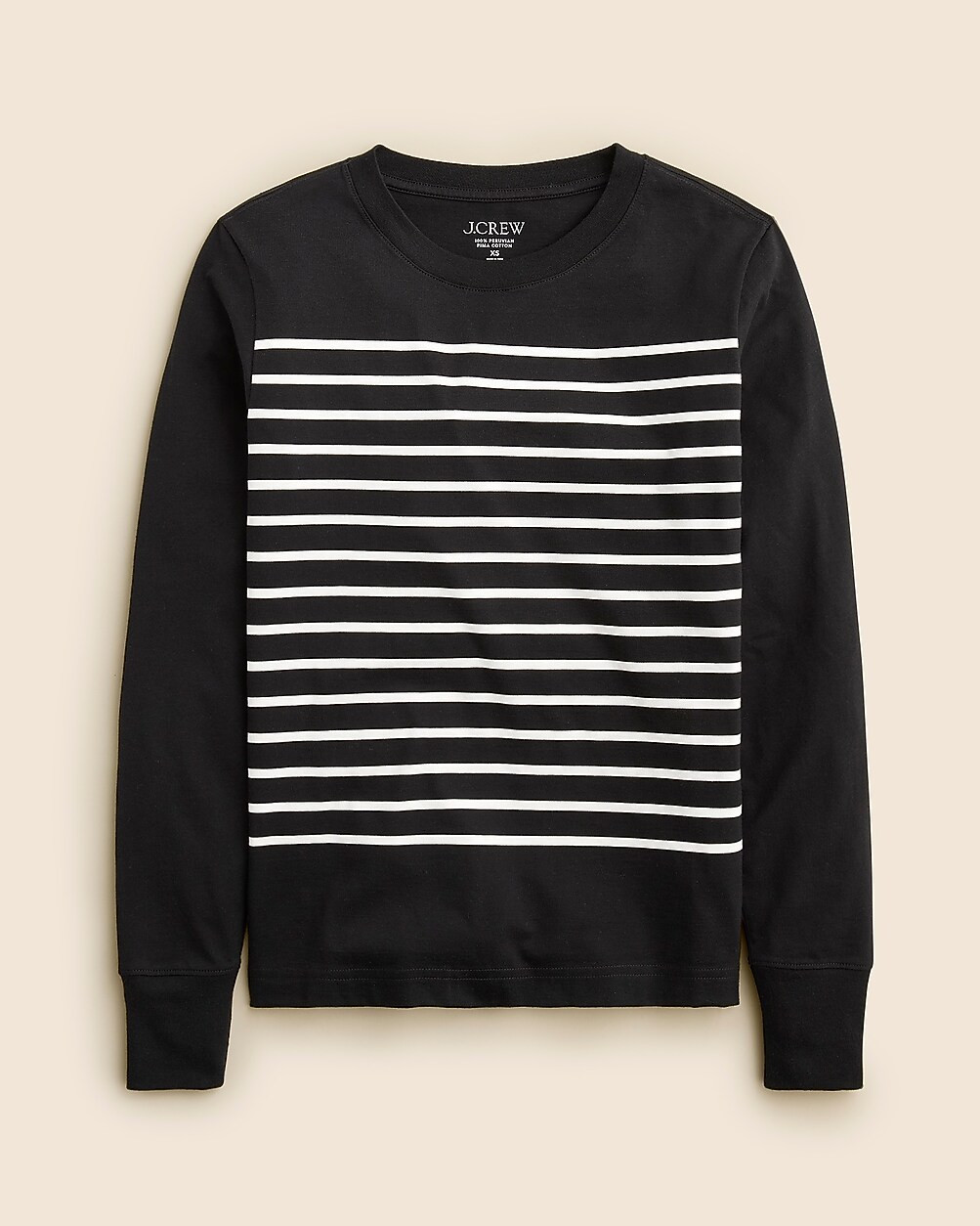 Pima cotton long-sleeve T-shirt in stripe | J. Crew US