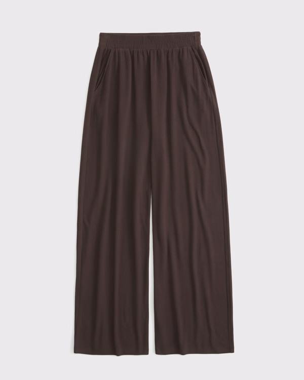 Lounge Brushed Wide Leg Sweatpant | Abercrombie & Fitch (US)