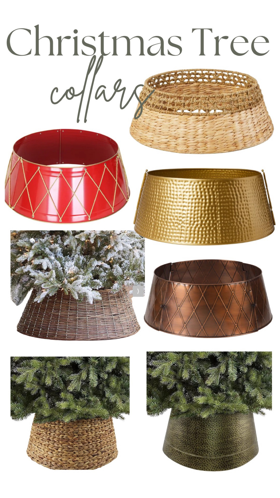 Christmas Tree Collars and most of them are on sale and under $40! 

Christmas Tree Decor, Christmas tree collar, Christmas tree skirt

#LTKunder100 #LTKHoliday #LTKsalealert