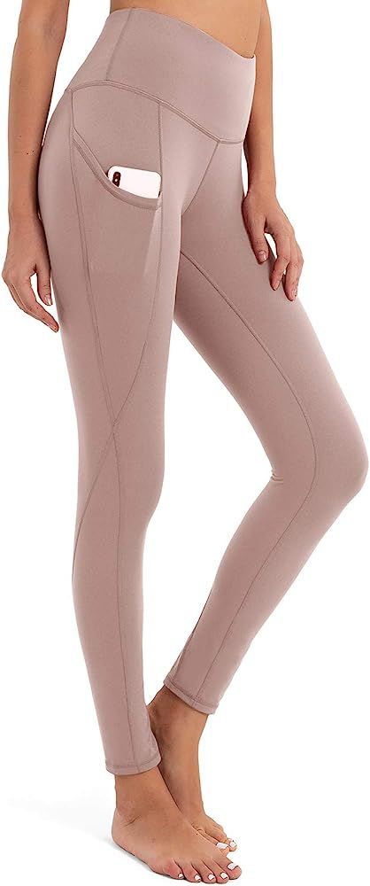 BROMEN Women’s High Waisted Yoga Pants with Pockets Buttery Soft Leggings Work Out Pants Tummy ... | Amazon (US)