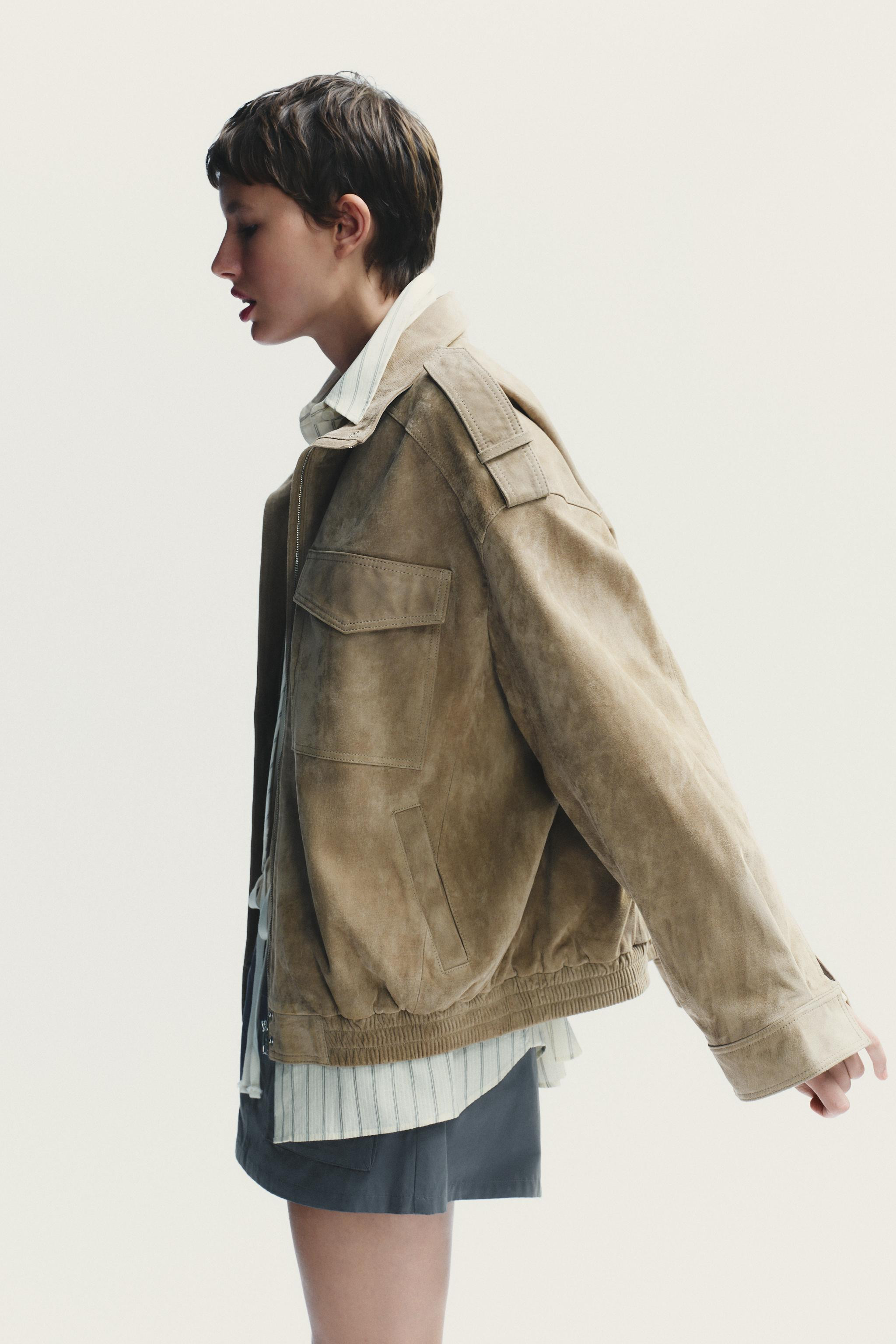 SUEDE LEATHER JACKET | Zara US