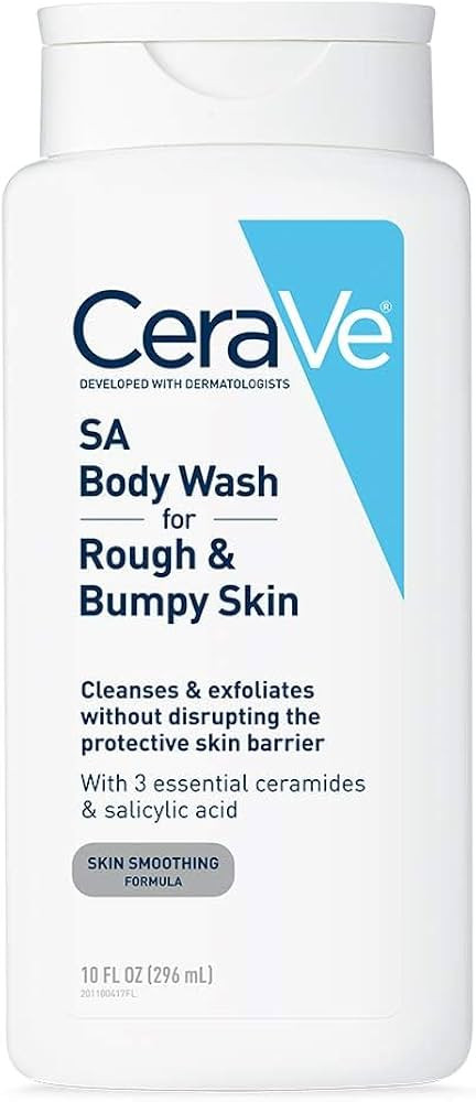 CeraVe Body Wash with Salicylic Acid, Fragrance Free Body Wash to Exfoliate Rough and Bumpy Skin,... | Amazon (US)