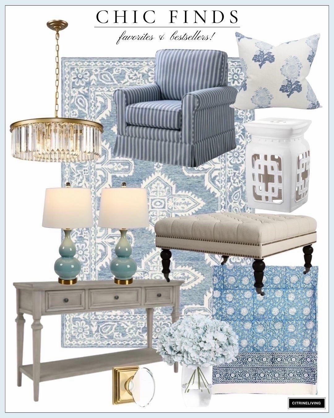 Chic finds, favorites and best sellers! 

Home finds, home decor, home aesthetic, home furniture, living room furniture, home style, blue and white decor, spring decor, home favorites!

#LTKHome #LTKSeasonal