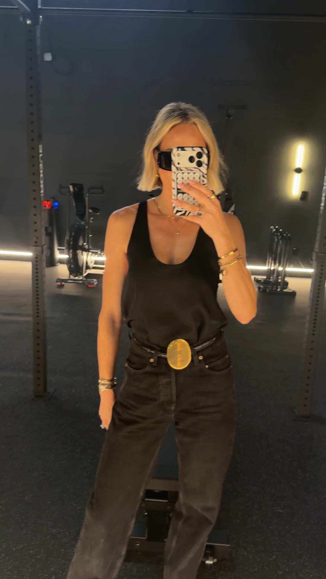 Decided to lose the scarf and add a belt. I felt like it was giving too biker chic. ￼

#LTKdayinmylife #LTKOver40 #LTKTall