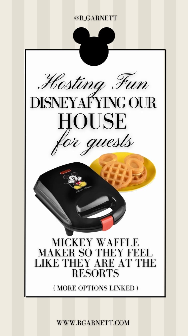 Our goal for the new house is to make it feel like our guests are staying at a disney  boutique hotel 

So we obviously need a Mickey Waffle maker so our friends can have Mickey Waffles whenever they want 

Disney | Disney adult | Mickey waffles

#LTKdayinmylife #LTKfoodie #LTKHome