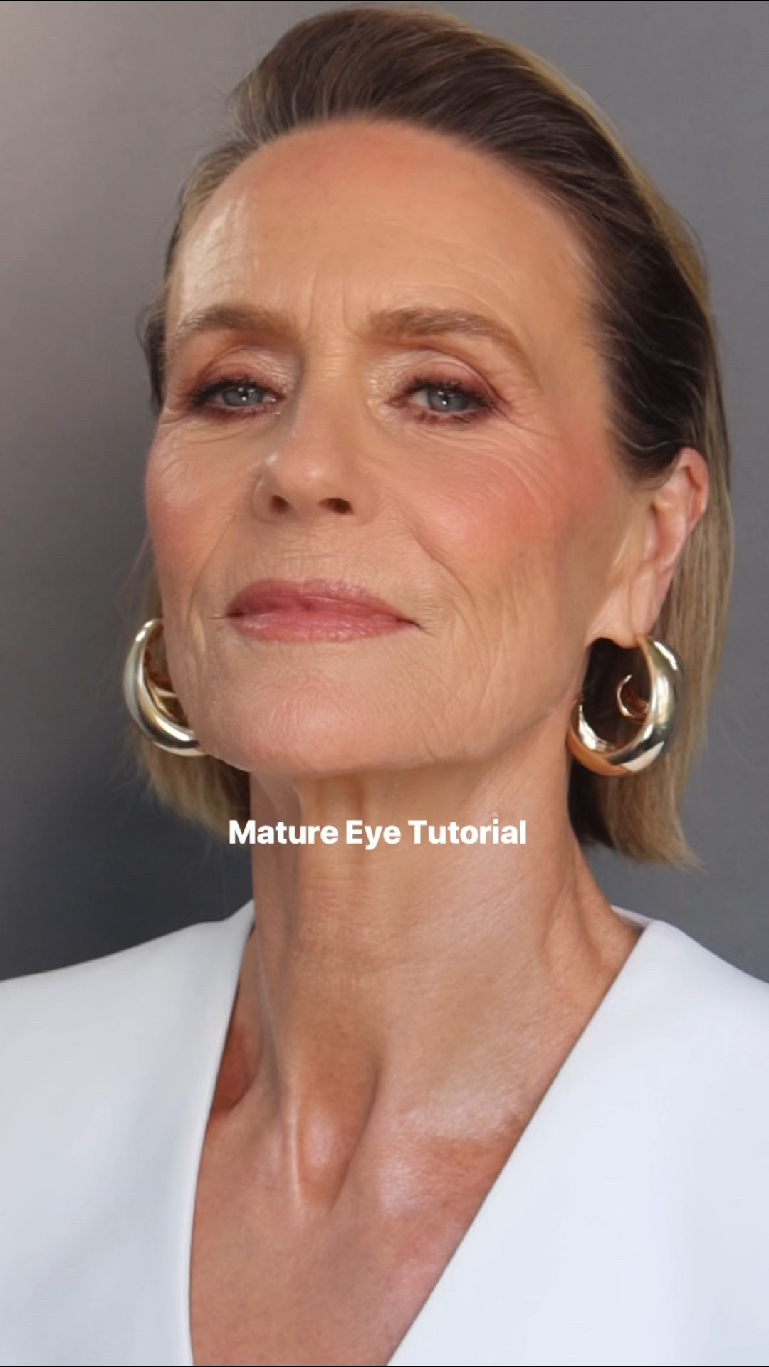 Hey guys…
See below for the product breakdown for the mature eye tutorial —products are listed in order of application.

Let me know if you need any help choosing shades!

Step 1: Prime eyes with MAC Pro Longwear Paint Pot in Nude Beige
Step 2: Use Makeup Forever Artist Pencil in Chestnut to sketch out your eye shape
Step 3: Blend and set the eyeliner with YSL Mini Couture Clutch in #200
Step 4: Brighten the inner corners of the lids with a white or cream shade—I used the Makeup by Mario Nude palette. It’s a fantastic nude/natural matte eyeshadow palette
Step 5: Apply Huda Beauty Creamy Kohl in Very Brown along the upper waterline to define and thicken the lash line—without the risk of smudging like you might get from lining the upper lash line directly
Step 6: Finish with Armani Eyes to Kill Classic Mascara

Hope this helps! Let me know if you have any questions.

#LTKbeauty