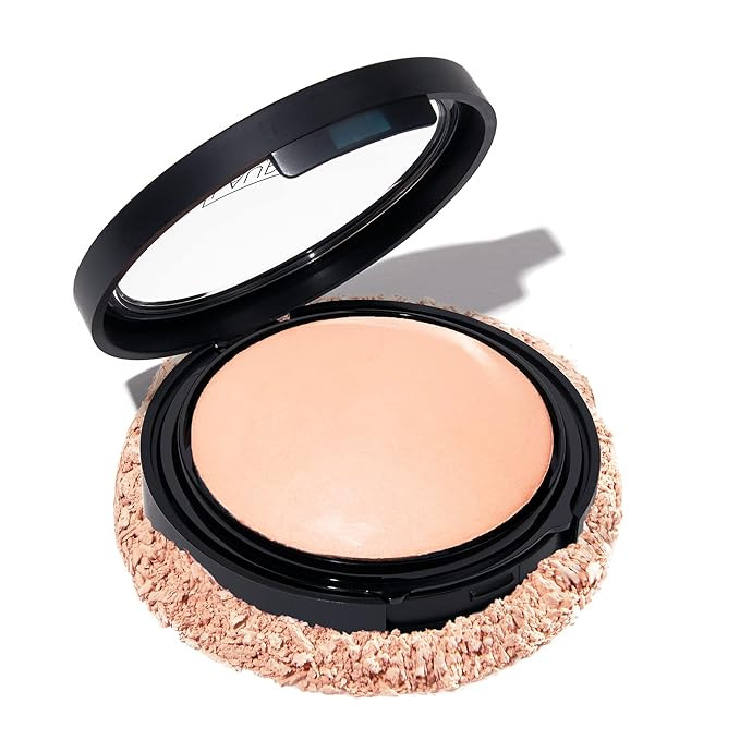 LAURA GELLER NEW YORK Baked Double Take Powder Foundation - Porcelain - Buildable Medium to Full ... | Amazon (US)