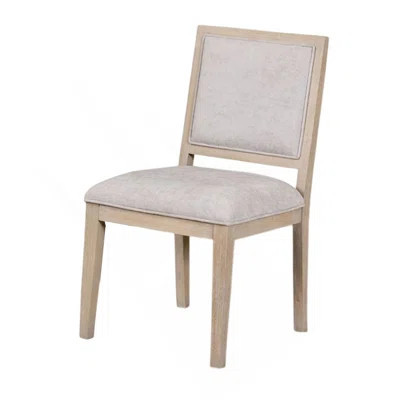 Kizie Dining Side Chair Set Of 2, Rustic Panel Design Tawny Brown Wood | Wayfair North America