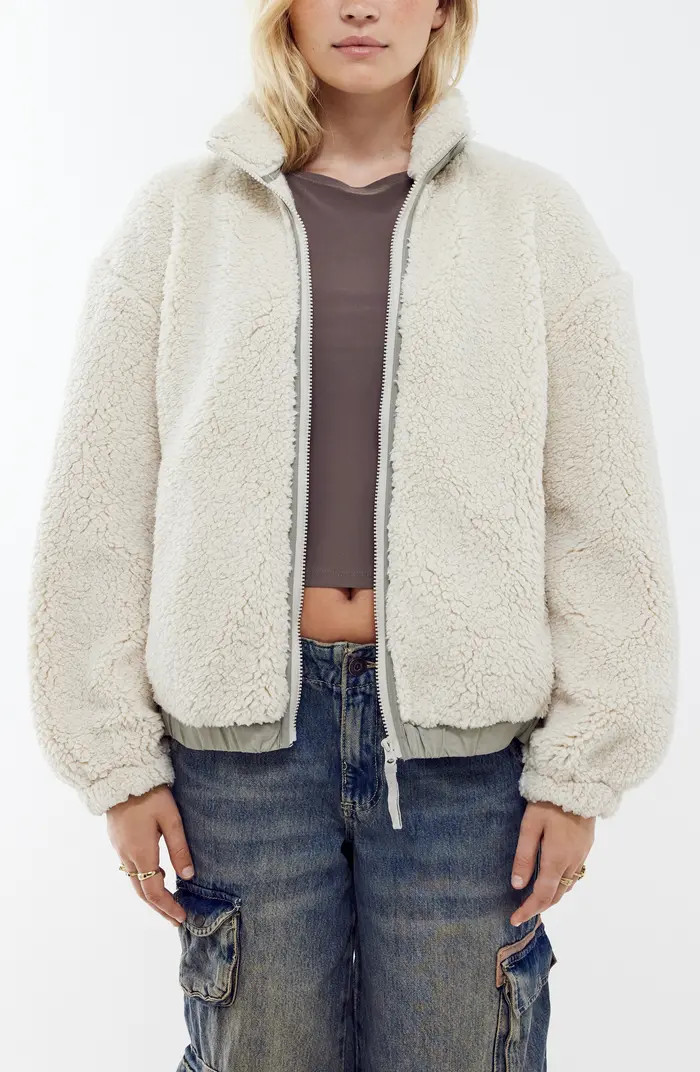 BDG Urban Outfitters Boxy Fleece Jacket | Nordstrom | Nordstrom