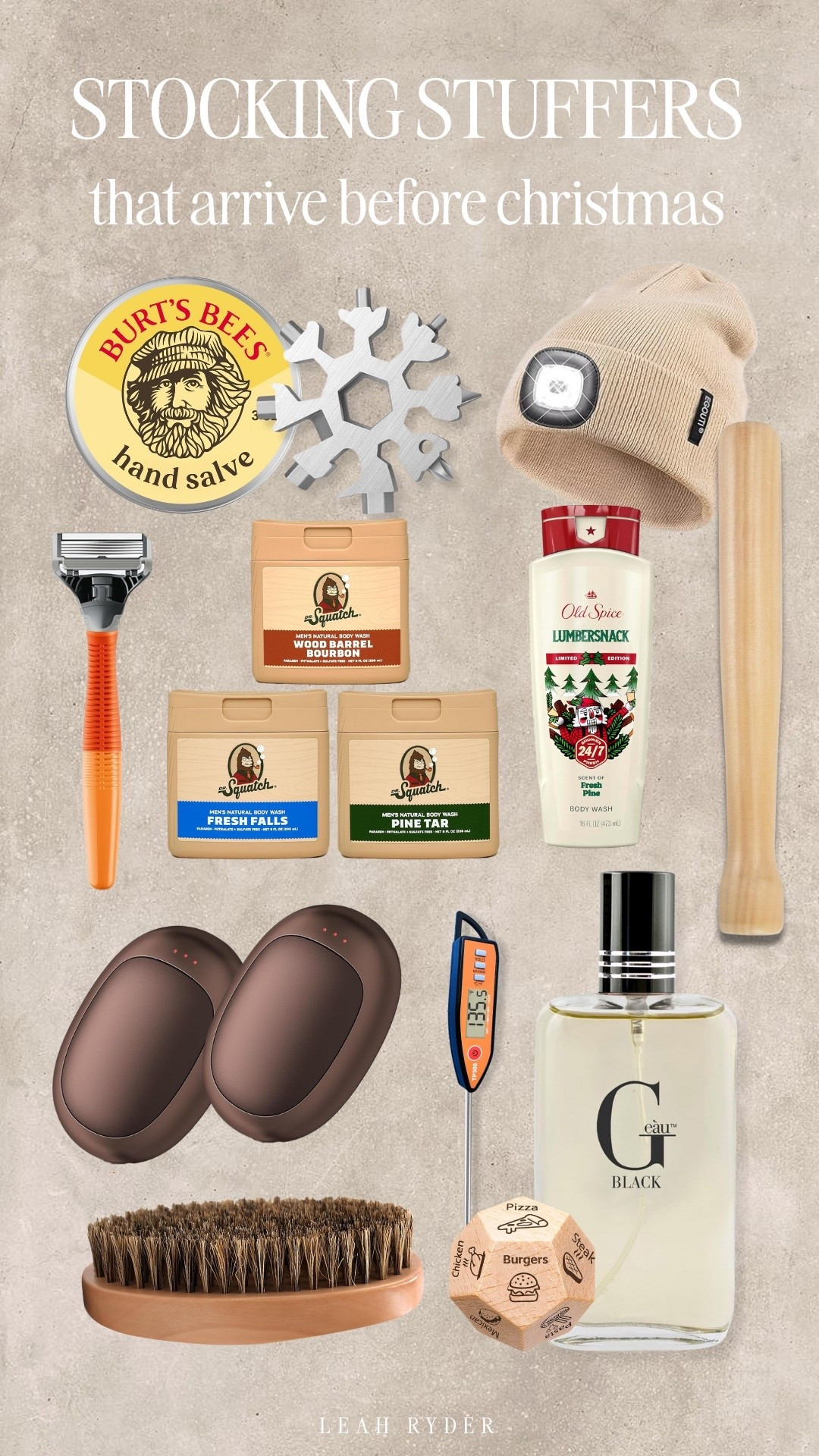 Easy, practical stocking stuffers that feel thoughtful without overthinking it. From everyday grooming favorites and winter-ready essentials to little upgrades he’ll actually use, these are the kinds of gifts that won’t sit in a drawer. Perfect for husbands, dads, brothers, or anyone who’s hard to shop for and appreciates useful gifts that still feel fun. Great last-minute ideas with fast shipping that still feel intentional.

#LTKMens #LTKHoliday #LTKGiftGuide