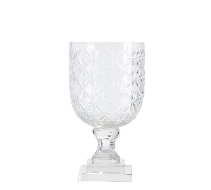 Monique Lhuillier Ava Clear Cut Glass Vase | Pottery Barn (US)