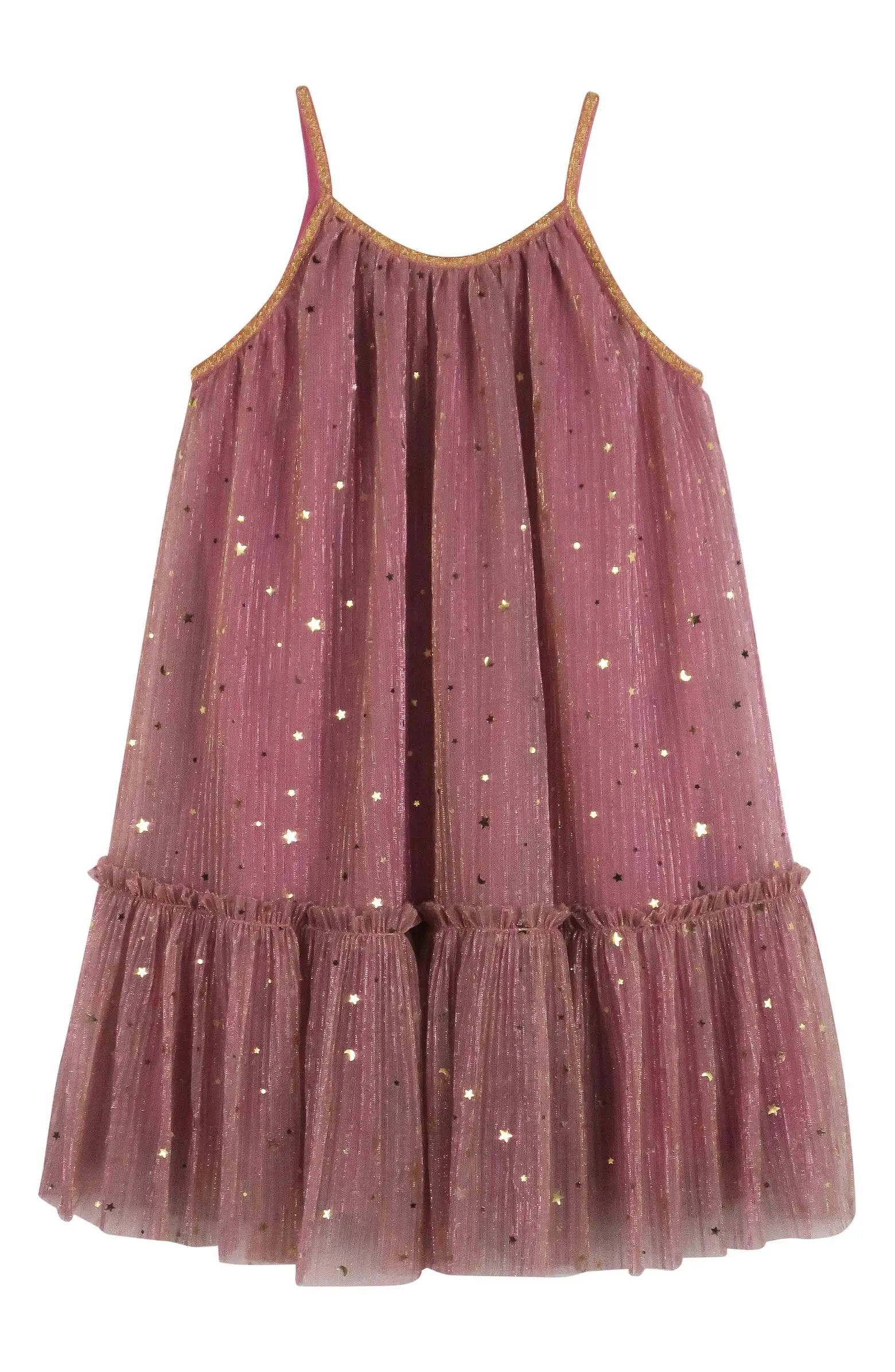 Zunie Kids' Star Confetti Pleated Party Dress | Nordstrom | Nordstrom