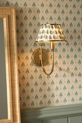 Lee Brass Fabric Shade Sconce Wall Light | Anthropologie (US)