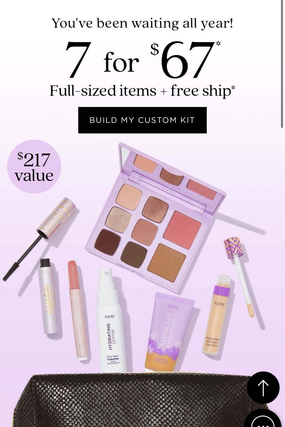 Tarte custom kit 7 items for $67!!

#LTKsalealert #LTKbeauty #LTKSale