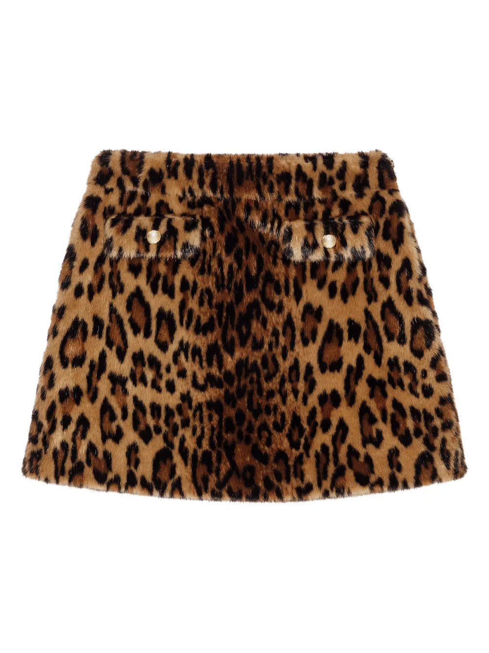 Maje leopard-print mini skirt - Brown | Farfetch Global