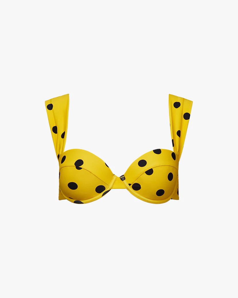 Claudia Oversized Polka Dot Bikini Top | We Wore What