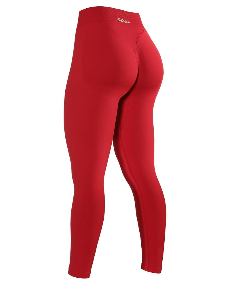 AUROLA Influence Workout Leggings for Women, Seamless Compression Tummy Control Leggings Mid Rise... | Amazon (US)