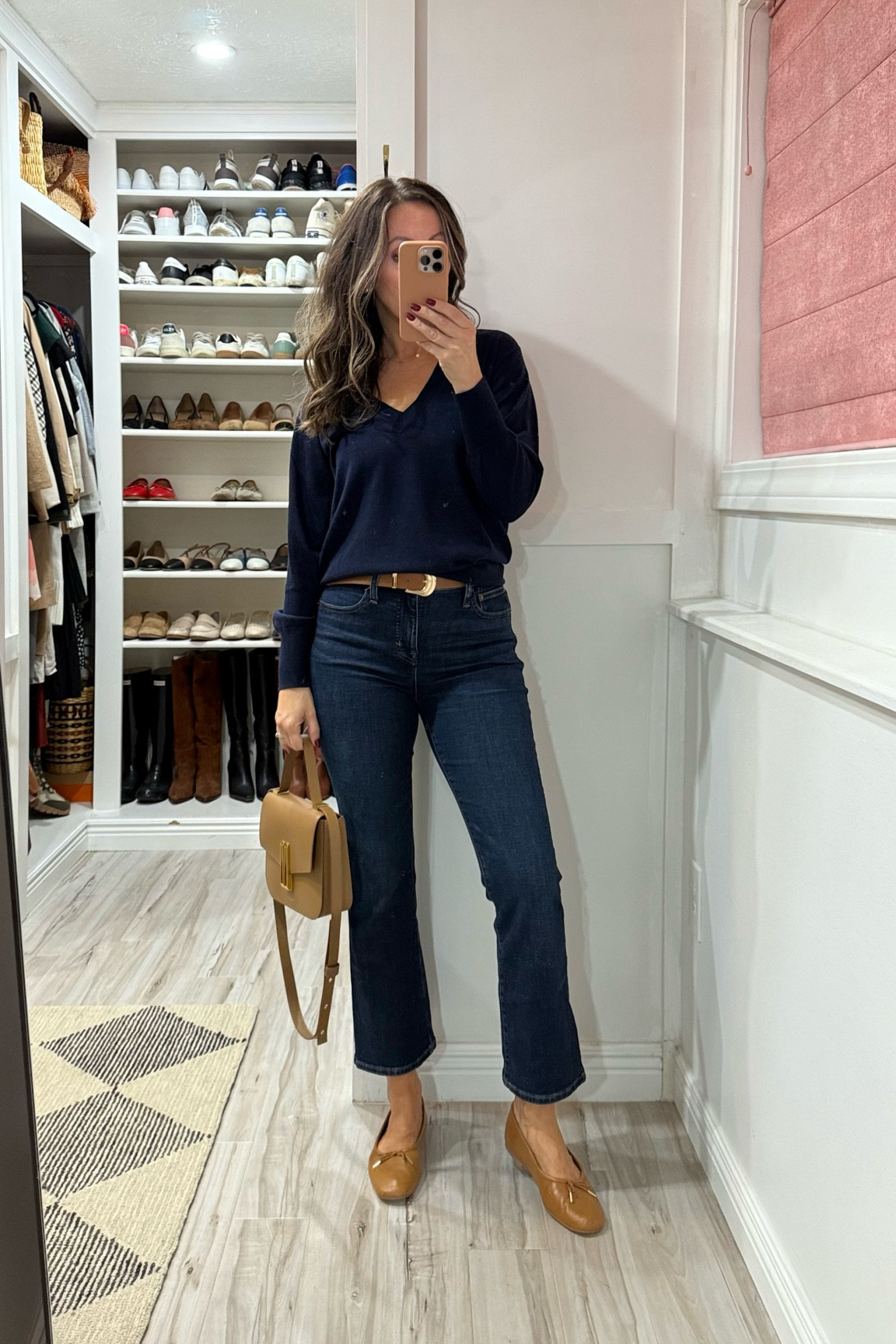 The jeans are so flattering (I have the them in two other shades) true to size for me. 
Sweater is lightweight and a favorite - it looks more like a high end $$ sweater. Wearing xs - fit is relaxed. 
Bag is favorite, color Deep Toffee. Can be worn 3 different ways.  



#LTKOver40 #LTKStyleTip #LTKCyberWeek