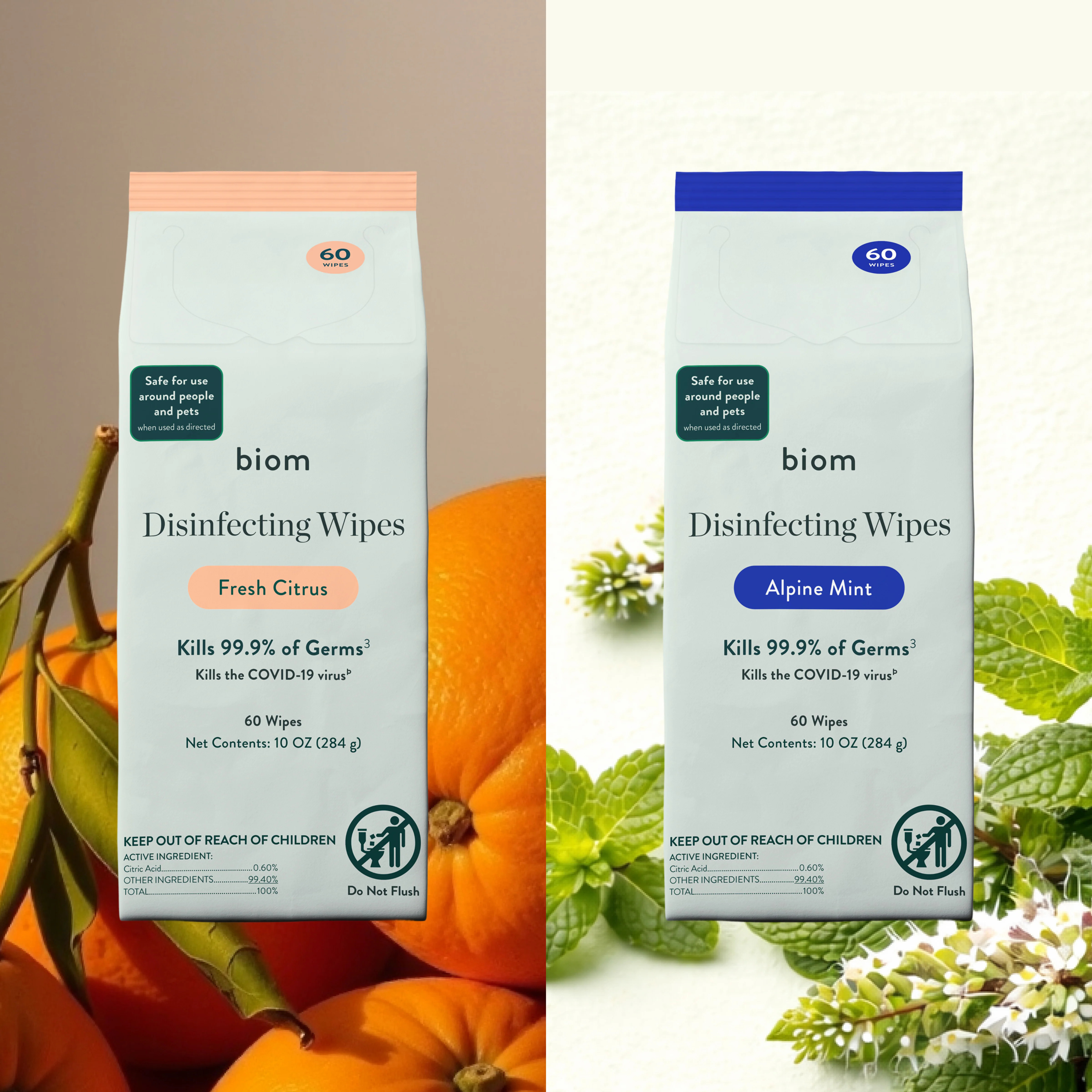 Disinfecting Wipes - Disinfecting Variety Pack / 6-Pack | Biom