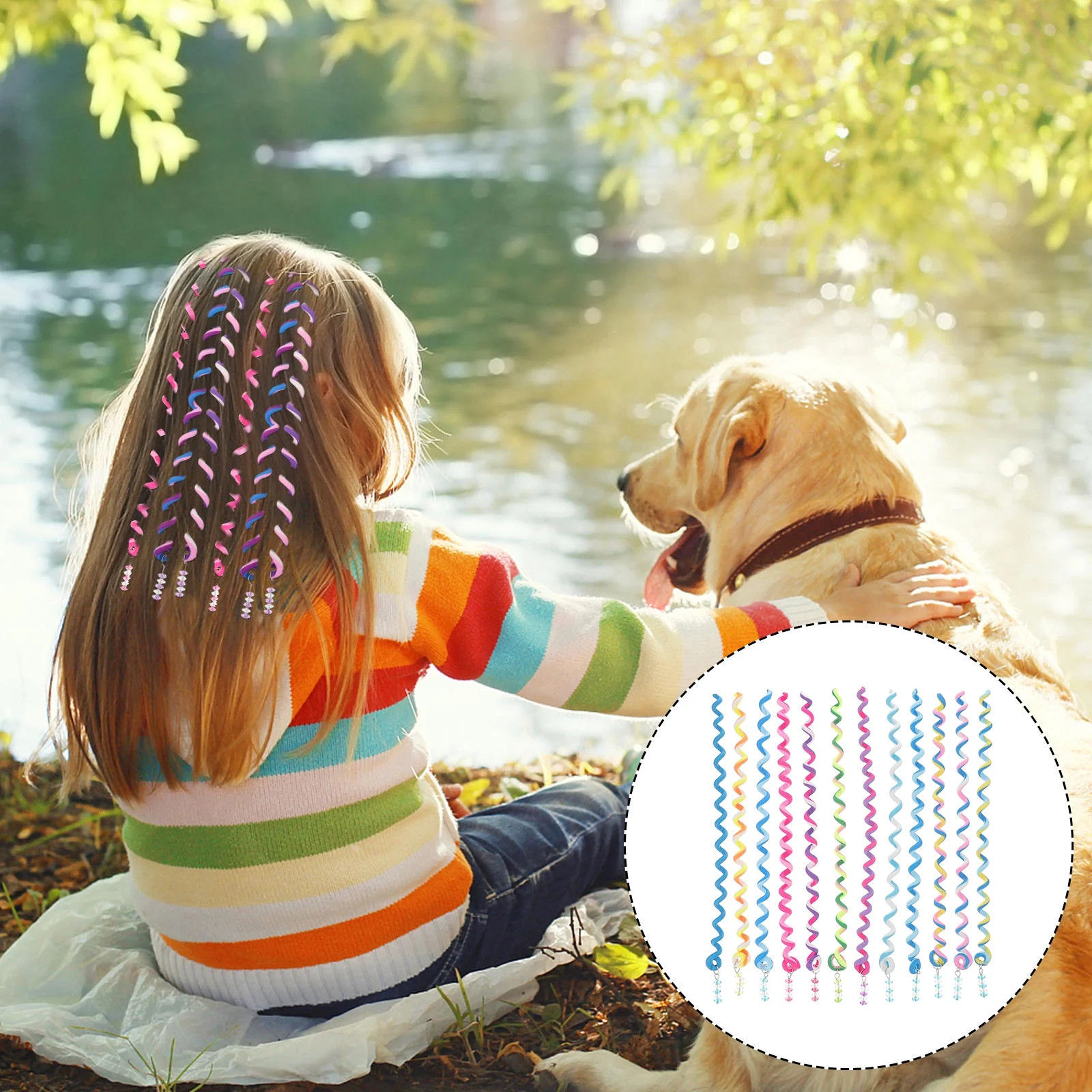 GAXIRE 12Pcs Hair Styling Hoops Braiding Supplies for Girls Assorted Color 27x0.39in Plastic - Wa... | Walmart (US)