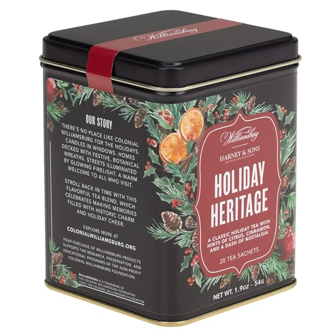 Harney & Sons Holiday Heritage Colonial Williamsburg Blend | Black Tea with Warm Apple, Cinnamon,... | Amazon (US)