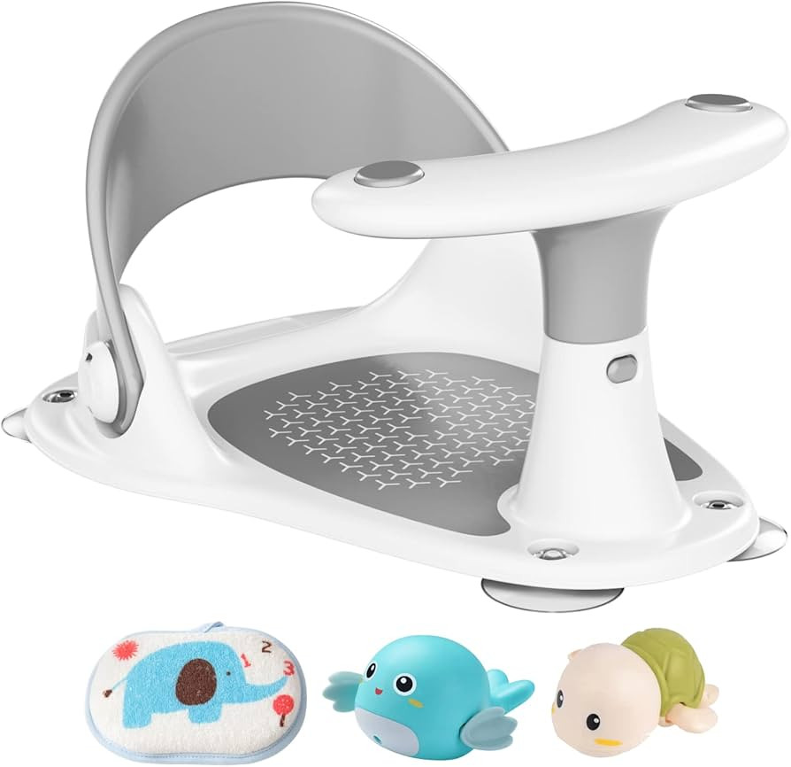 Baby Bath Seat,Baby Bathtub Seat for 6 Months & Up, Infant Bath Seat with Secure Suction Cups, No... | Amazon (US)