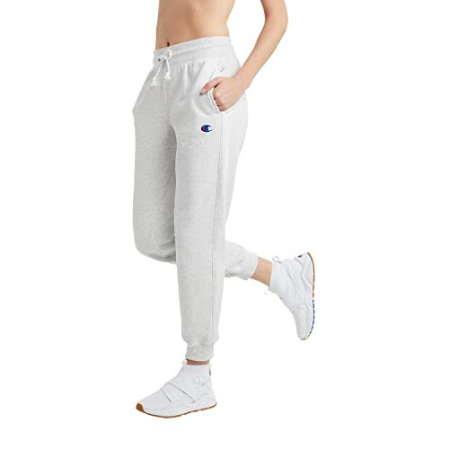 Champion Womens Reverse Weave Joggers, Fleece Cotton Sweatpants, 29", Gfs Silver Grey C Logo, X-Small US | Amazon (US)