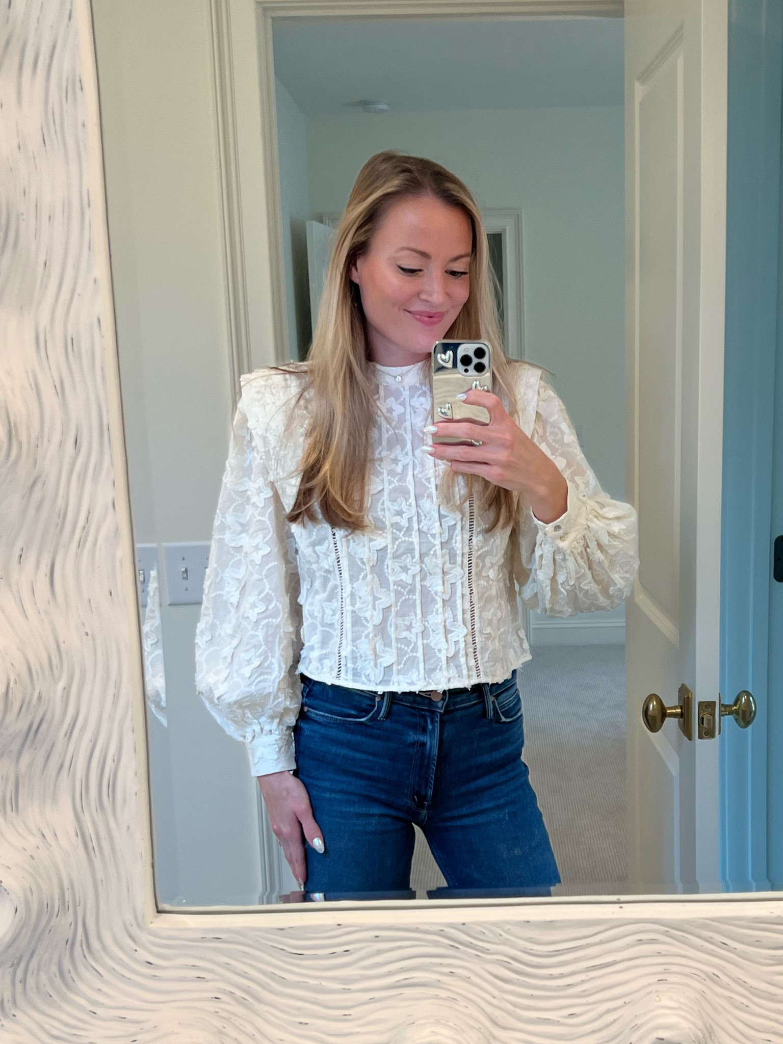 The perfect transition top for spring!! Love this adorable farm rio top with embroidered star details.

#LTKsalealert #LTKSeasonal #LTKFind